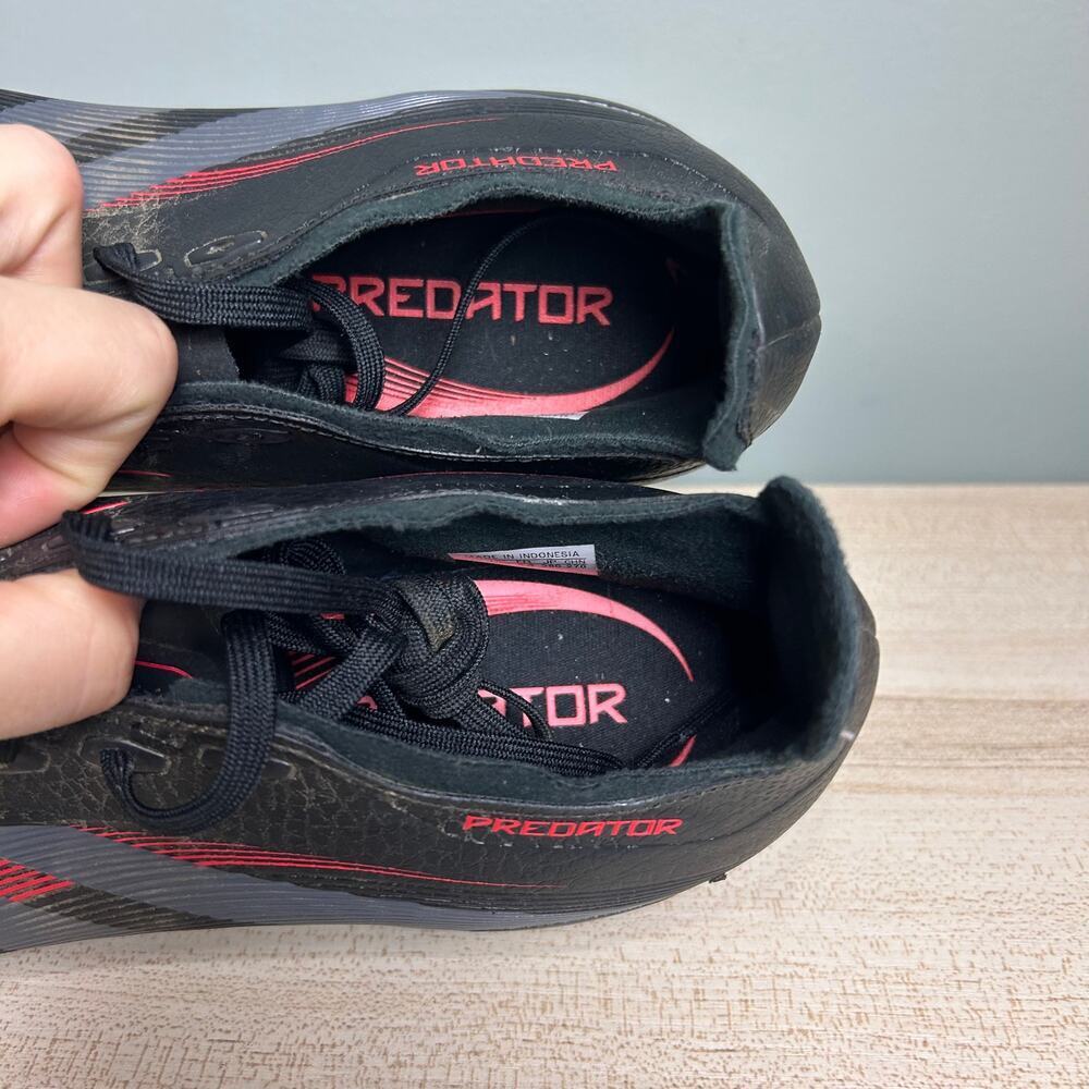 Adidas Predator FG Soccer Shoes Black Red Men’s Size 10 Firm Ground Football - Picture 3 of 8
